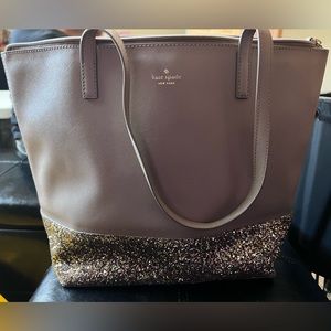Kate Spade Glitter Tote with Matching Wallet